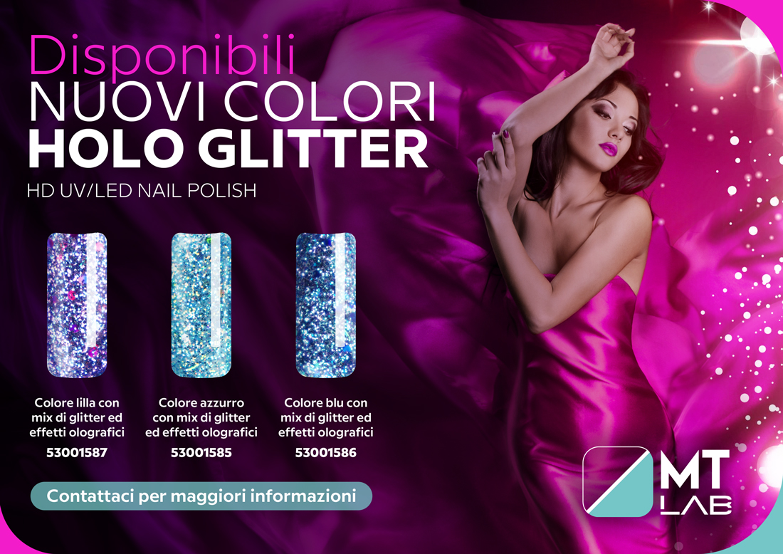holo glitter gel polish